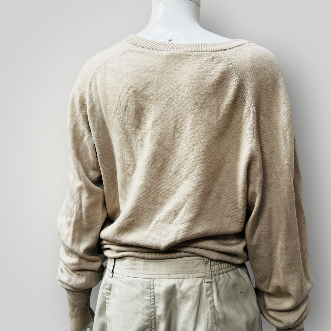 1980s british vintage / st michael / v neck wool jumper / L Tops & shirts