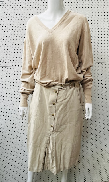 1980s nz vintage / CARAVELLE / cotton skirt / s (3882883336874038462)