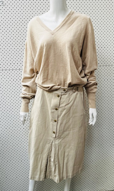 1980s british vintage / st michael / v neck wool jumper / L Tops & shirts