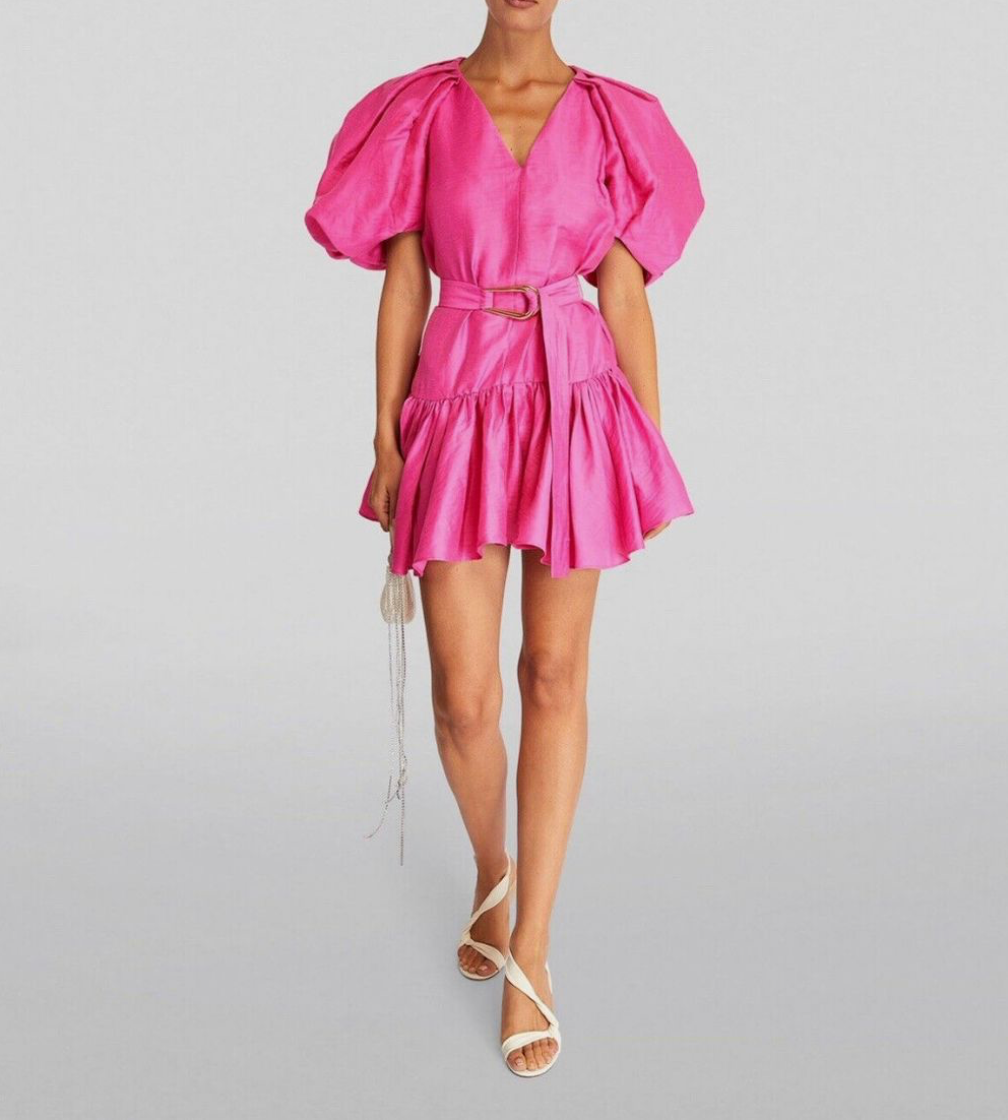 ACKLER / 'wheatland' mini dress / s (3883206103873607776)