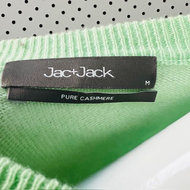 JAC + JACK / pure cashmere v neck in peppermint / m Tops & shirts