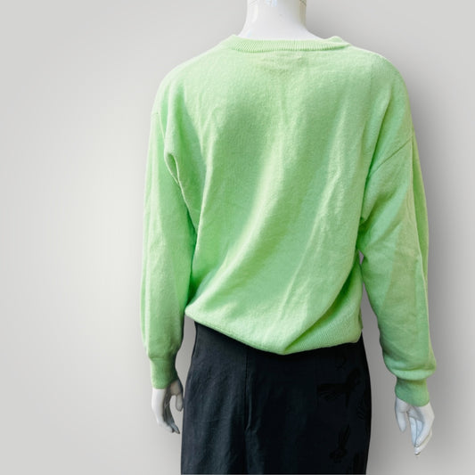 JAC + JACK / pure cashmere v neck in peppermint / m Tops & shirts