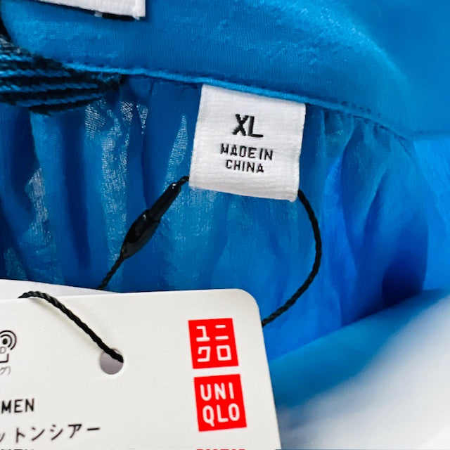 JW ANDERSON x uniqlo - / electric blue sheer top / XL (3883369208273268079)