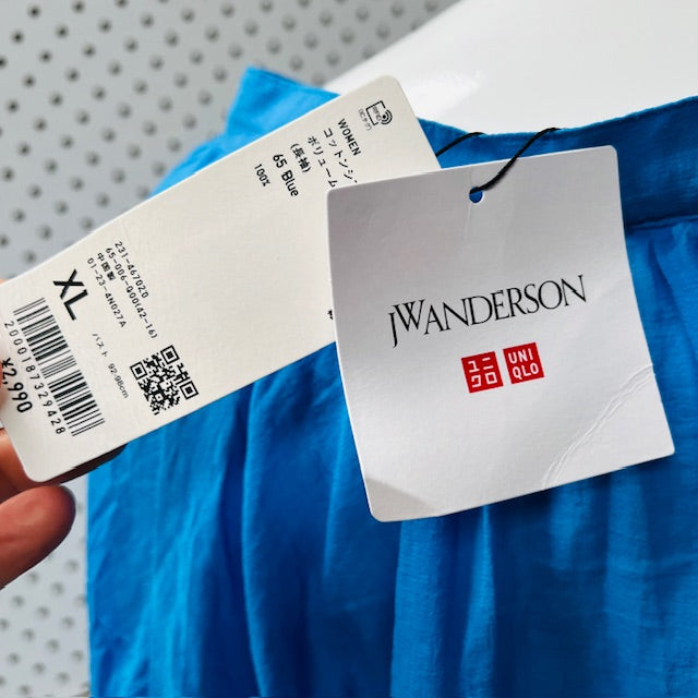 JW ANDERSON x uniqlo - / electric blue sheer top / XL (3883369217182163267)