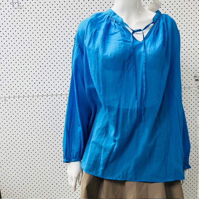 JW ANDERSON x uniqlo - / electric blue sheer top / XL (3883369220583324986)