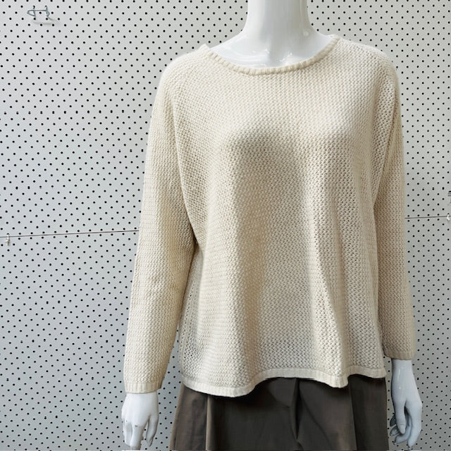 LITTLE JOE / silk cashmere jumper / L (3883369275883517091)