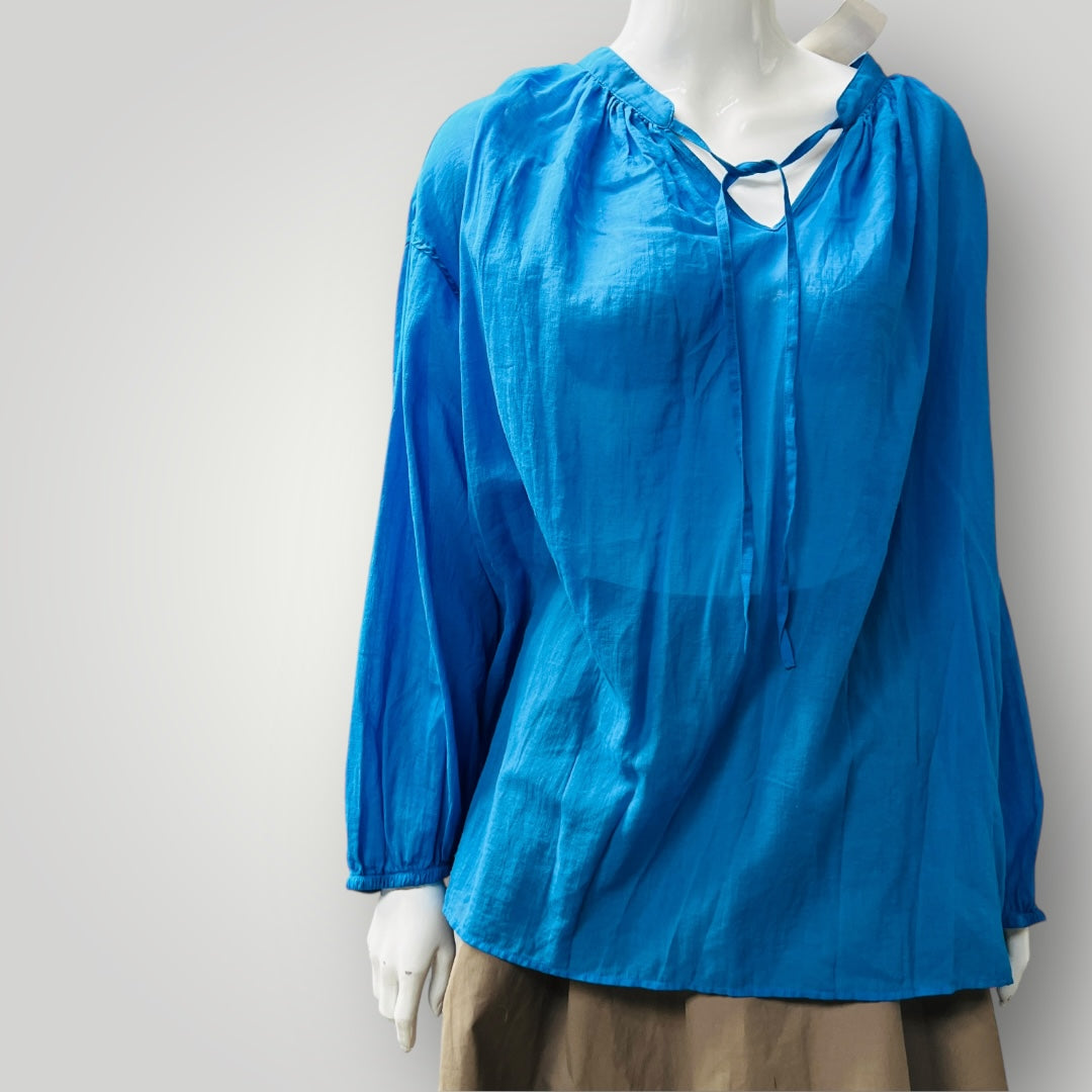 JW ANDERSON x uniqlo - / electric blue sheer top / XL (3883369462406957992)