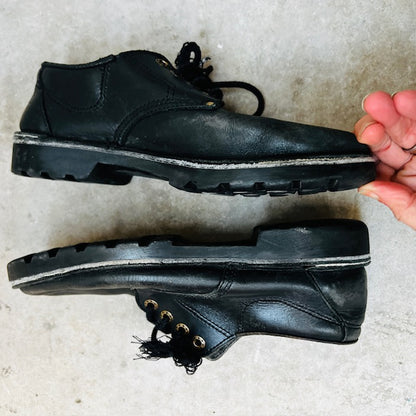 vintage / MCKINLEYS / black leather lace ups / 39/40 (3883479594372610136)