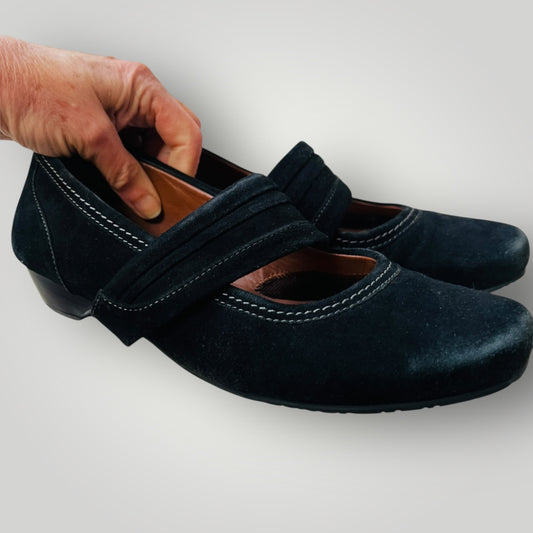 HOTTER / suede mary-jane flats / 41 (3883480155565988294)