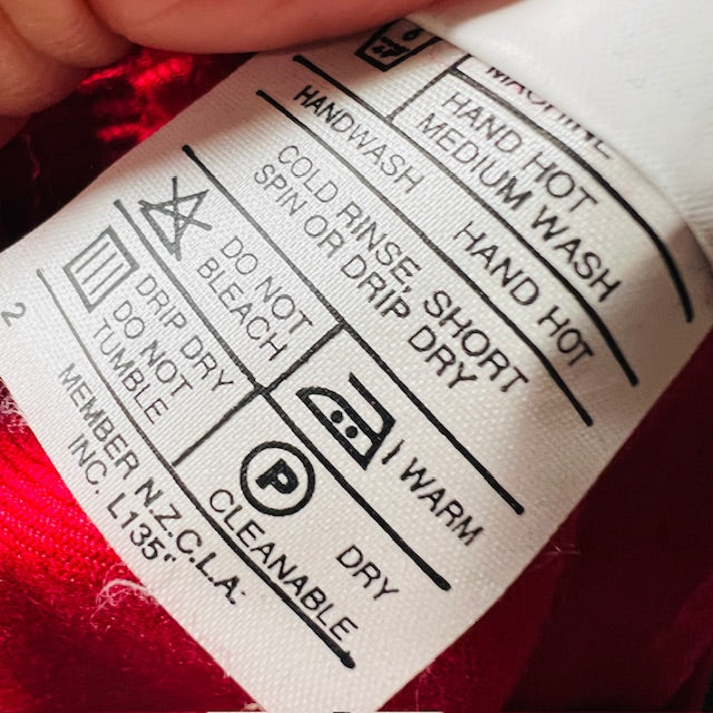 NZ vintage / red skirt / s (3883907068095665121)