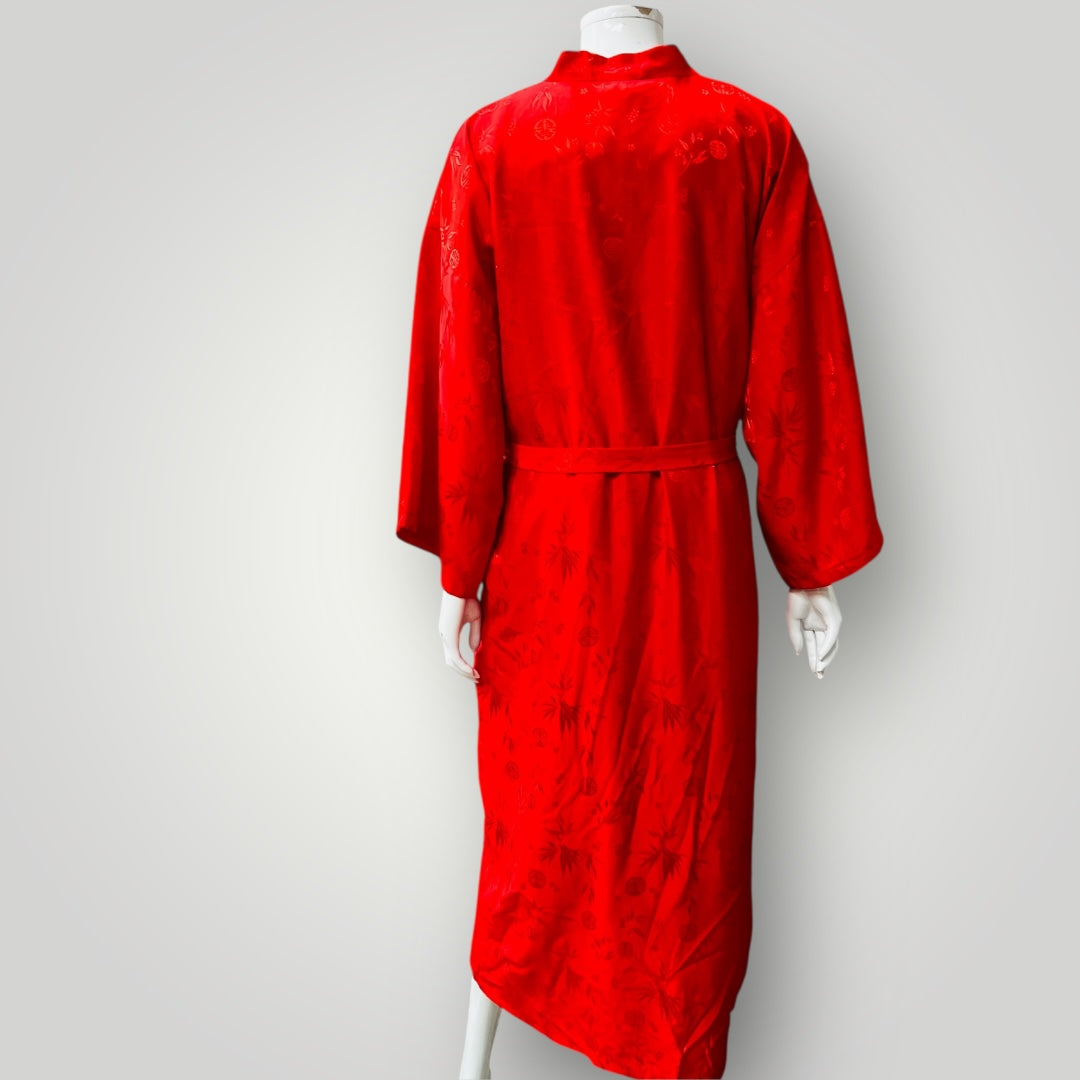 kimono style / ROBE / red / one size Vintage & retro