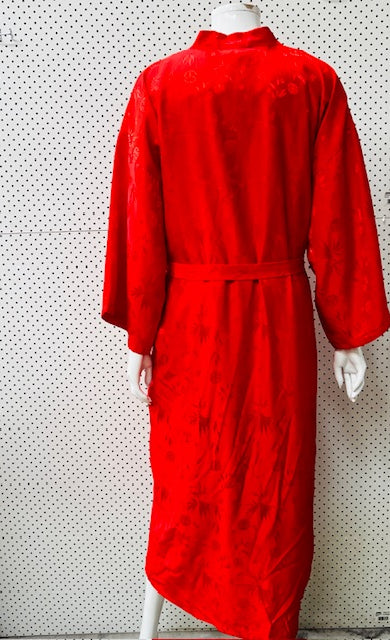 kimono style / ROBE / red / one size Vintage & retro