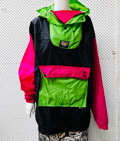 1990s vintage / K-WAY / colourblock windbreaker / XL (3883918337179638680)