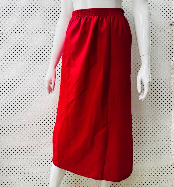 NZ vintage / red skirt / s (3883987903724297180)