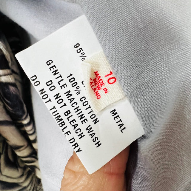 2000s nz vintage / ANDREA MOORE / white trench coat / 10 / nz made (3883996299719153871)