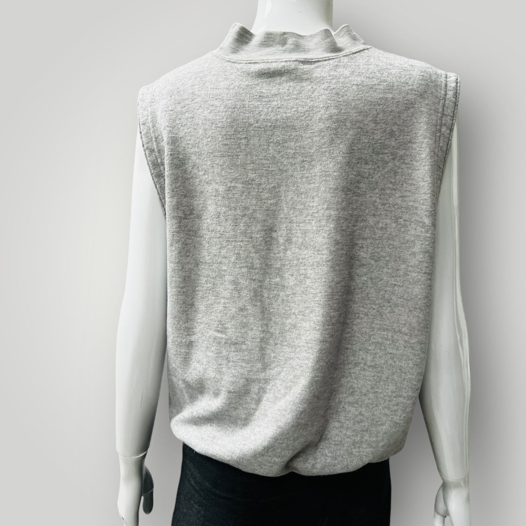 NIKE JAPAN / sleeveless grey tank sweatshirt / m (3884154972643190931)