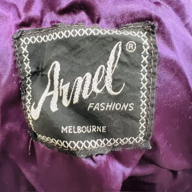 1960s aussie vintage / ARNEL velvet jacket / s (3884503914001178087)