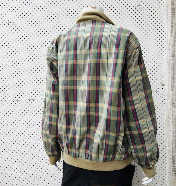 1990s vintage / 'kolon' reversible tartan streetwear jacket / L Jackets