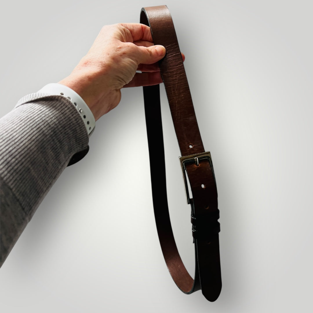 brown / mens leather belt / L (3884592000563578929)