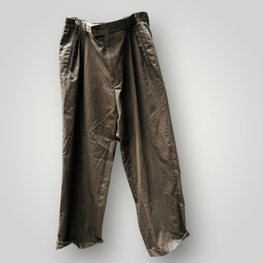 menswear / pleat front pants /  m/l (3884592032072487176)