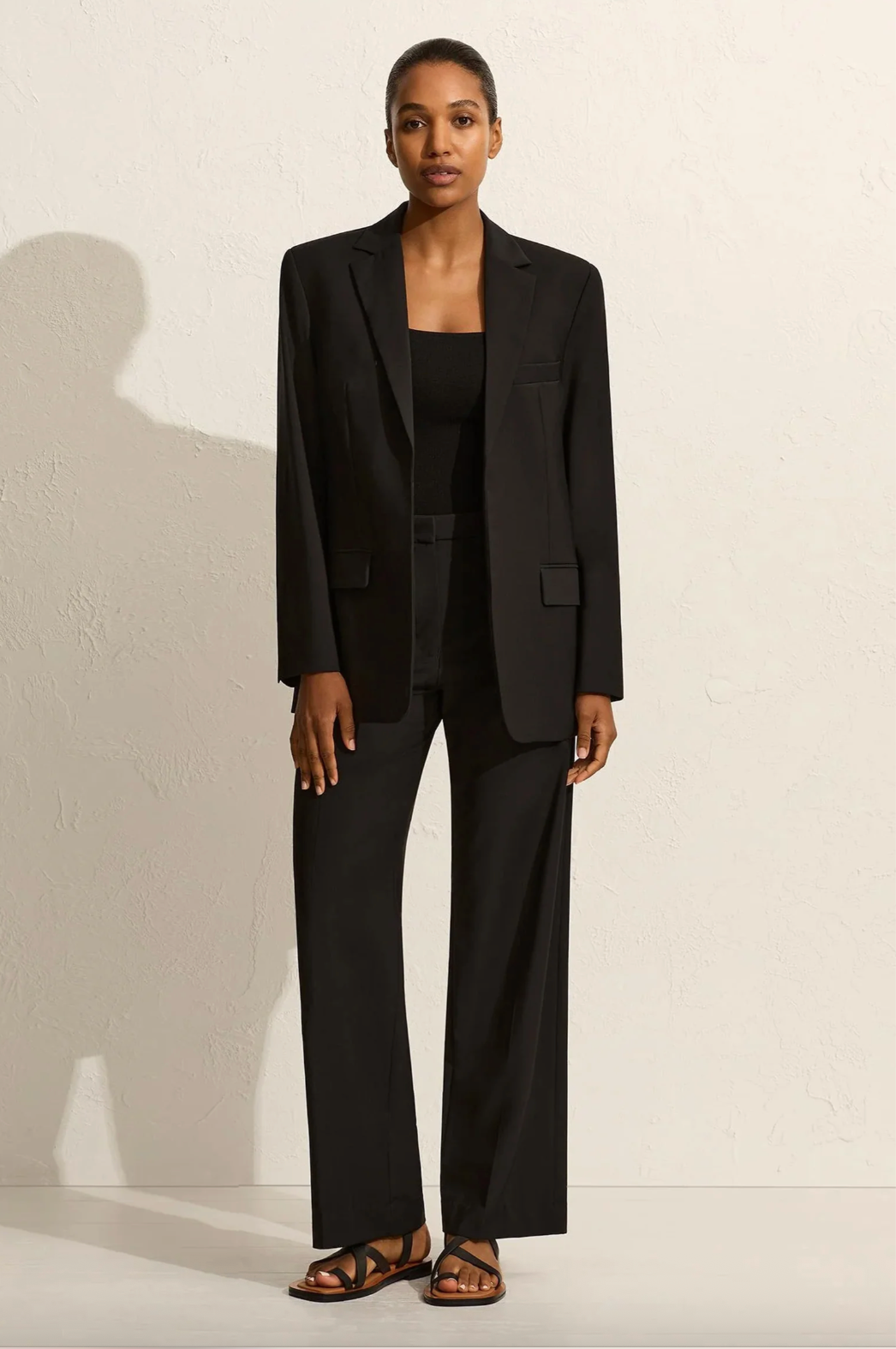 vintage LANVIN / lightweight wool+silk blazer / 50 (3884595028622240167)