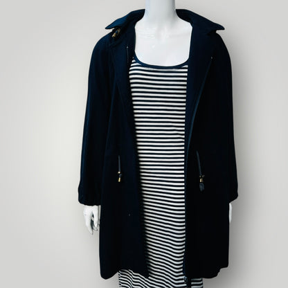 1960s nz vintage / CHEVIGNON / blue wool duffel coat / m/l (3884683687543031857)