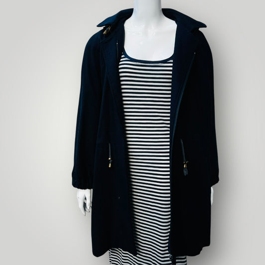 1960s nz vintage / CHEVIGNON / blue wool duffel coat / m/l Jackets