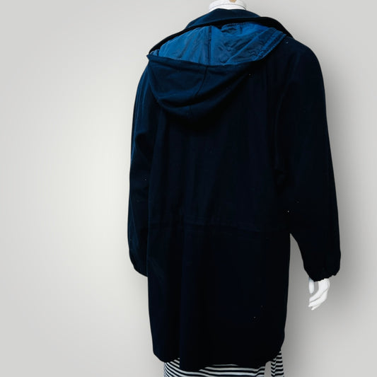 1960s nz vintage / CHEVIGNON / blue wool duffel coat / m/l Jackets