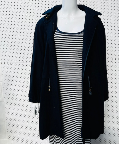 1960s nz vintage / CHEVIGNON / blue wool duffel coat / m/l (3885026796972956572)