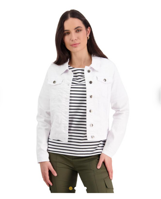 VASSALLI / denim jacket in white / 18 Jackets