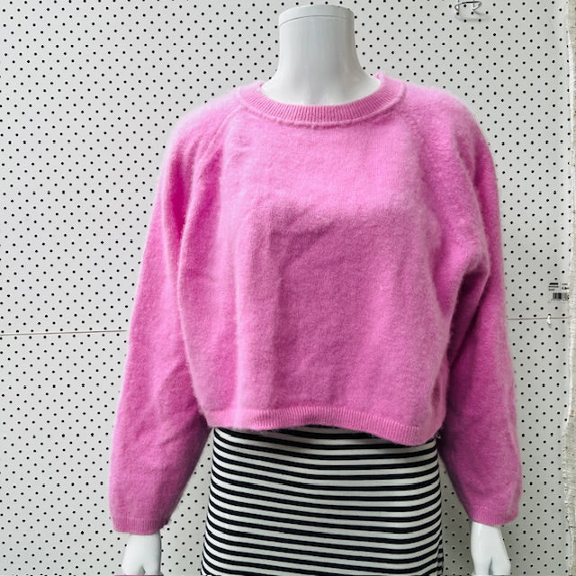 COUNTRY ROAD / 'rosetta' cashmere crop knit / xl Tops & shirts