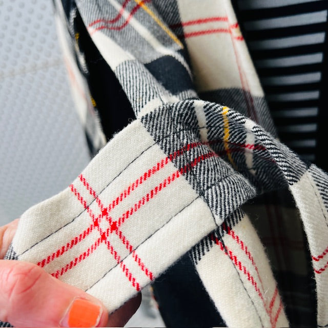 1960s NZ vintage / SOUTHWELL / plaid wool cape jacket / s/m (3885206282358527328)