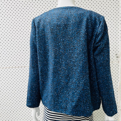 TURET KNUEFERMANN / tailored wool tweed blazer / m (3885206312556231132)