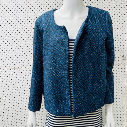 TURET KNUEFERMANN / tailored wool tweed blazer / m (3885206319748880781)