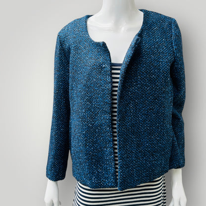 TURET KNUEFERMANN / tailored wool tweed blazer / m (3885206829849970144)