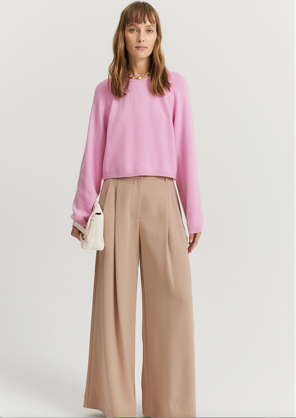COUNTRY ROAD / 'rosetta' cashmere crop knit / xl Tops & shirts