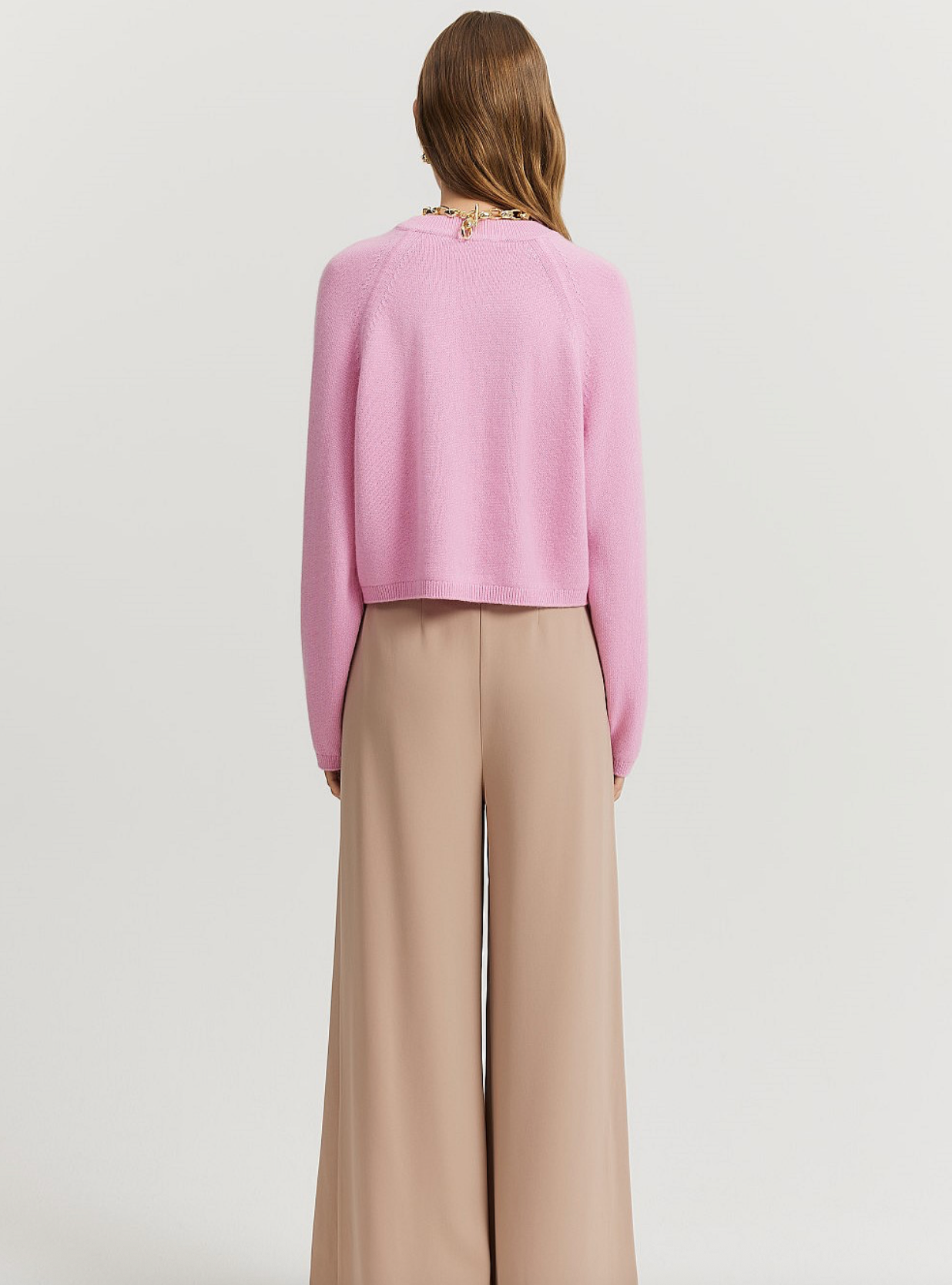 COUNTRY ROAD / 'rosetta' cashmere crop knit / xl Tops & shirts