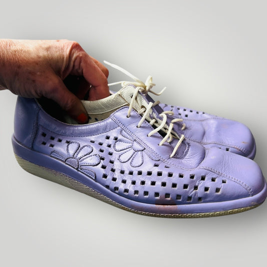 1980s vintage / Rieker / purple flats / 5 (3885537721656088674)