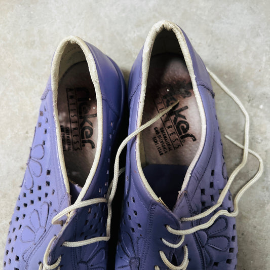 1980s vintage / Rieker / purple flats / 5 (3885537742724801191)