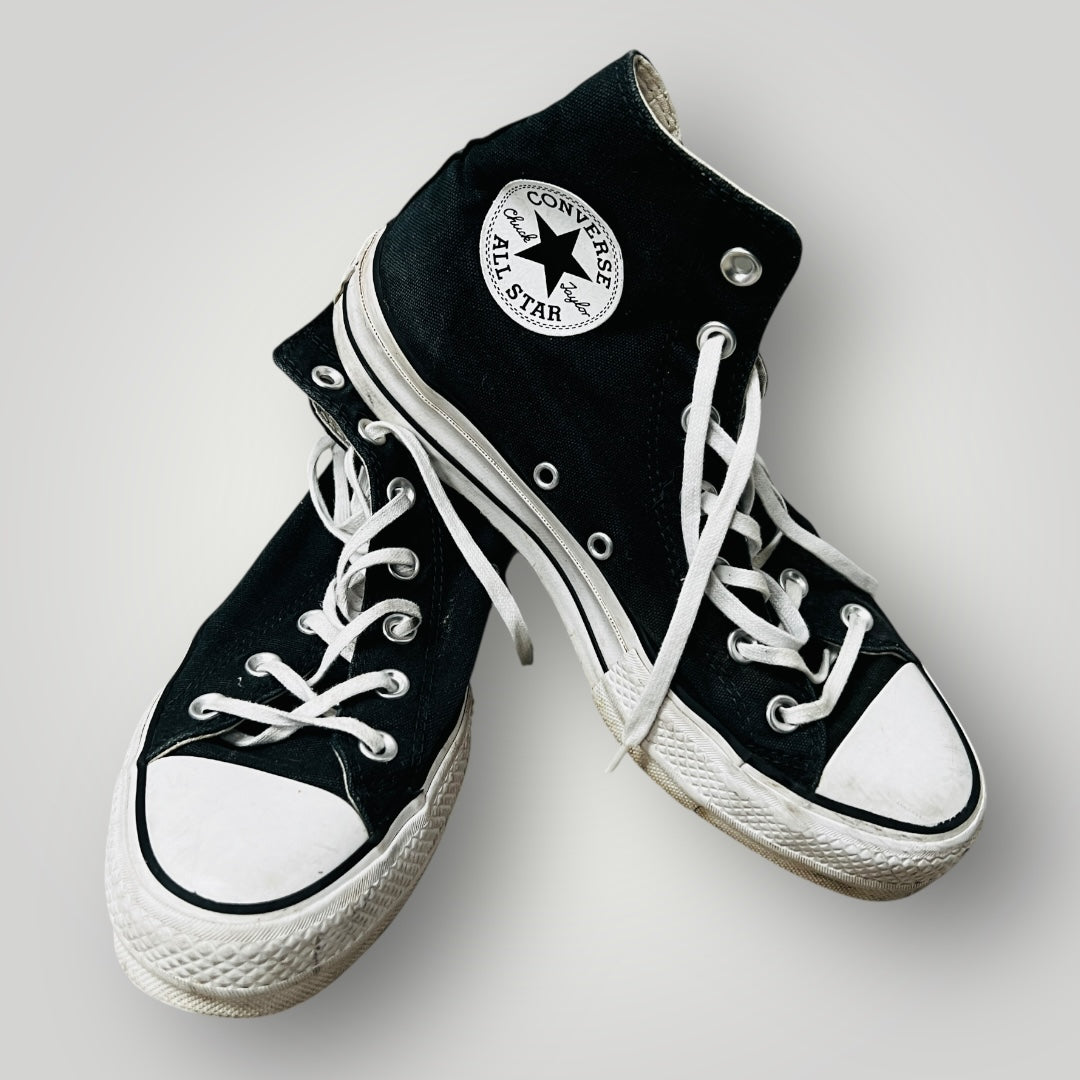 Converse / platform high top chuck taylors / 39 (3885624411305171876)