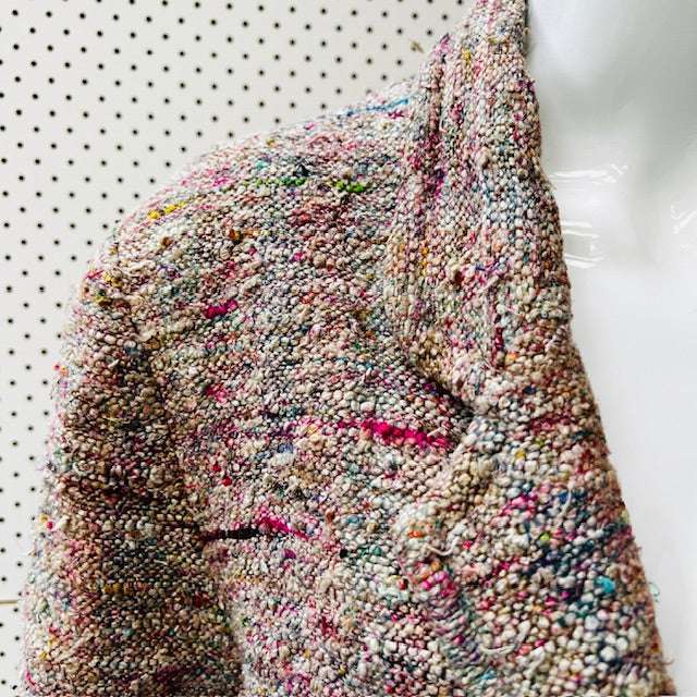 1980s nz vintage / WAYNE HANSEN / multicoloured silk boucle blazer / s (3885633128155592922)