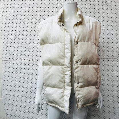 SUBTITLED / oversized white puffer vest / s (3885633195306287910)