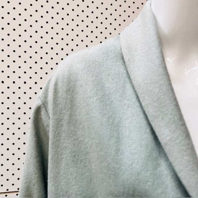 JULIETTE HOGAN / sage wool coat / m / made in nz Jackets