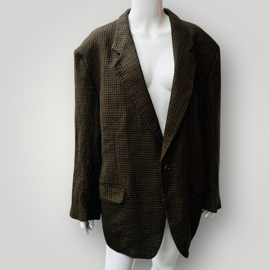 vintage / REMBRANDT / MUNNS / herringbone wool blazer / 112 (L) Jackets
