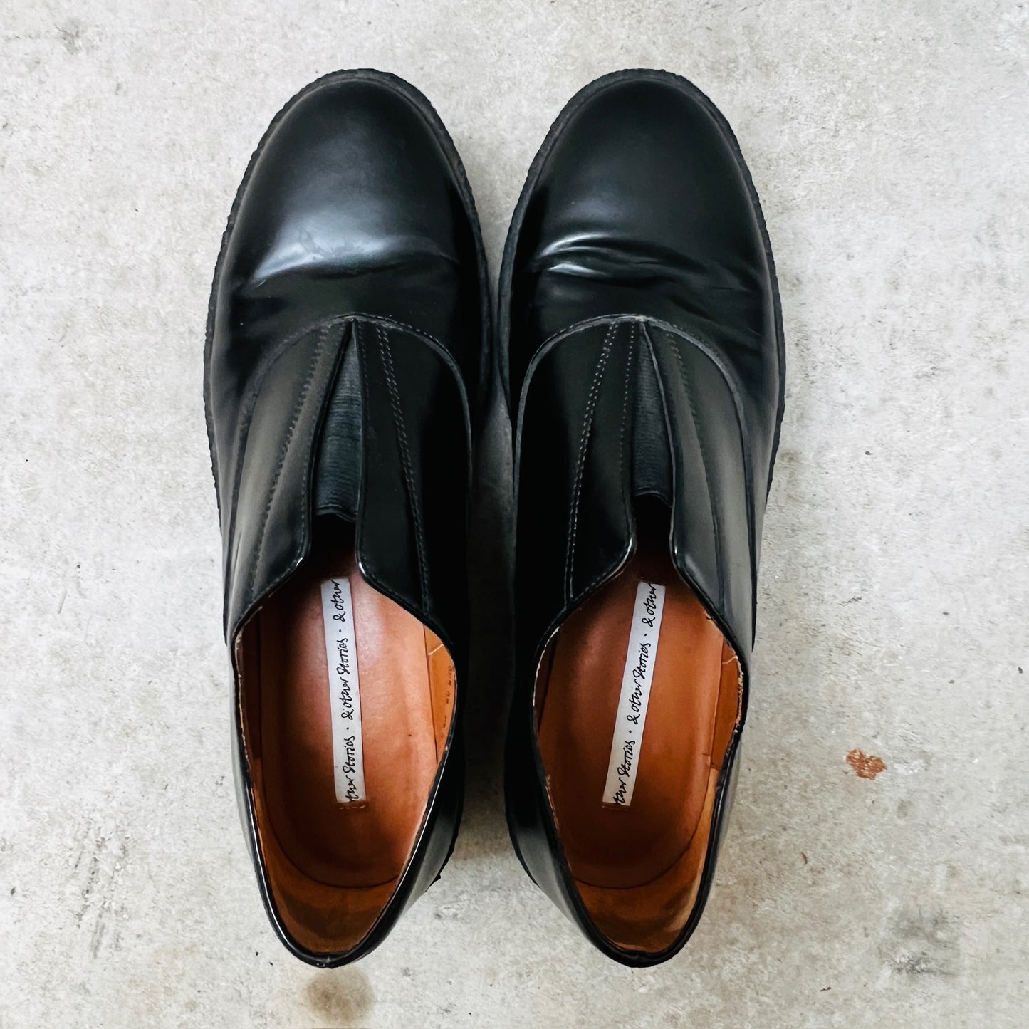 & Other Stories / leather flatform slip ons / 38 (3885721521843592406)