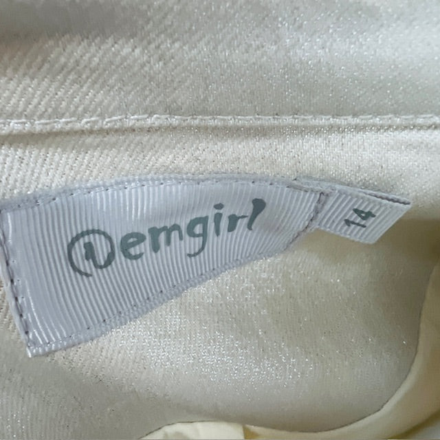 @emgirl / silver biker jacket / m (3886319010389110803)