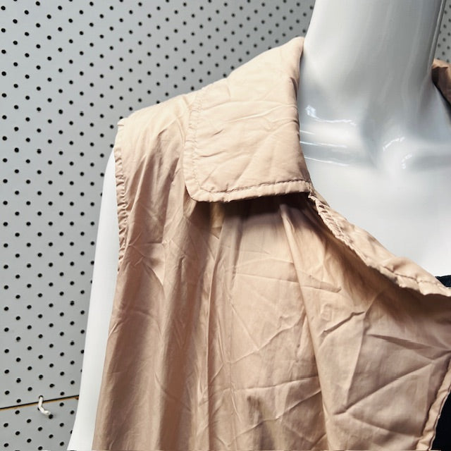 YCHQ / crispy nylon sleeveless long jacket / m/l (3886319060649965105)