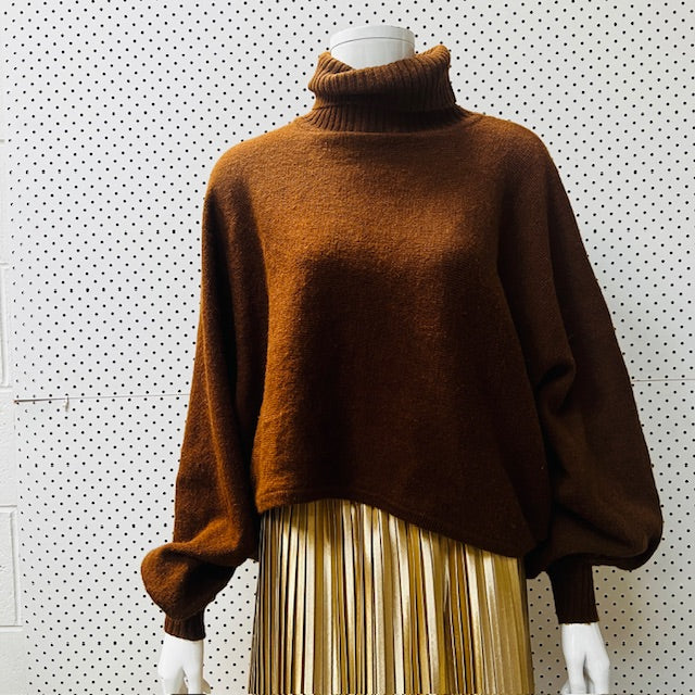 MOOCHI / polo low sleeve / wool + alpaca / one size Tops & shirts