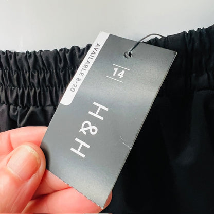 H+H / poplin flare skirt / 14 / new with tags (3886319117977554089)