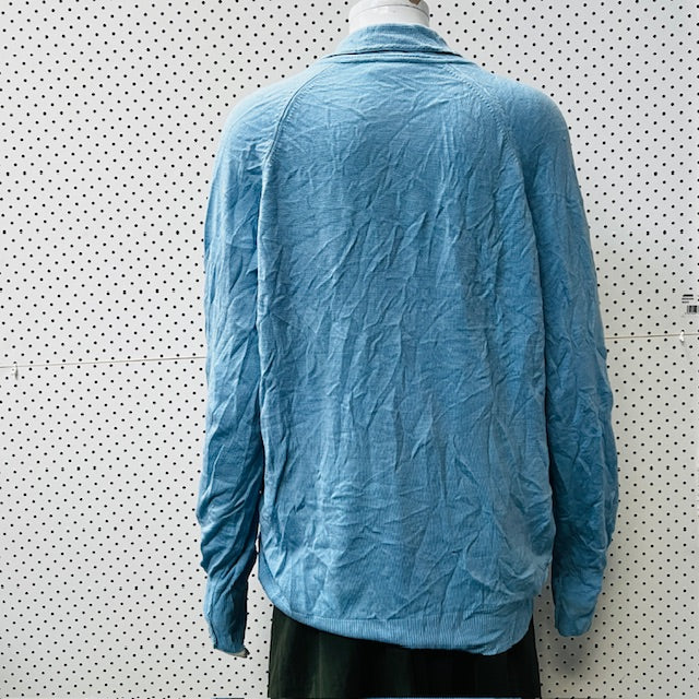 1960s nz vintage / AUBYN / collared wool cardigan / m / made in nz (3886319152313315845)